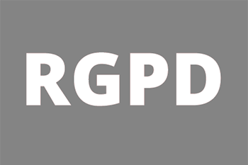 Logo RGPD. Reglamento general de protección de datos.
